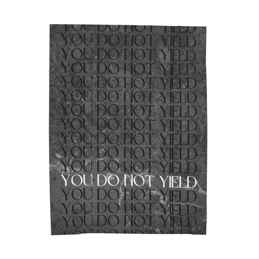 Officially Licensed You Do Not Yield Blanket