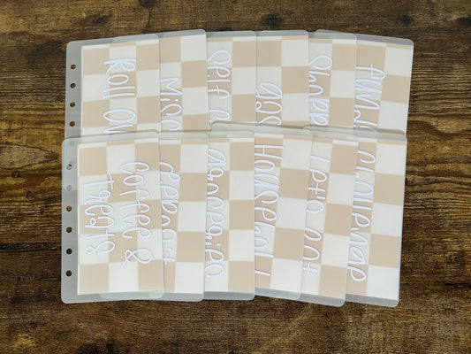 Matte Checkered Envelopes