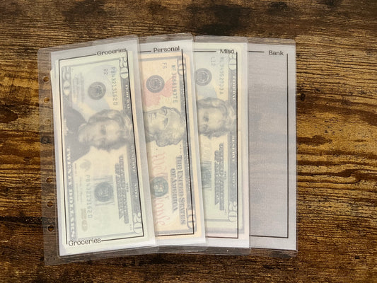 Frosted Cash Envelopes